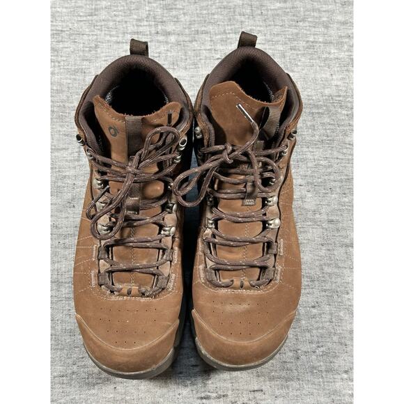 Oboz Bozeman Mid Leather Boots Mens 10.5 Brown Trail Hiking Backpacking main image 10